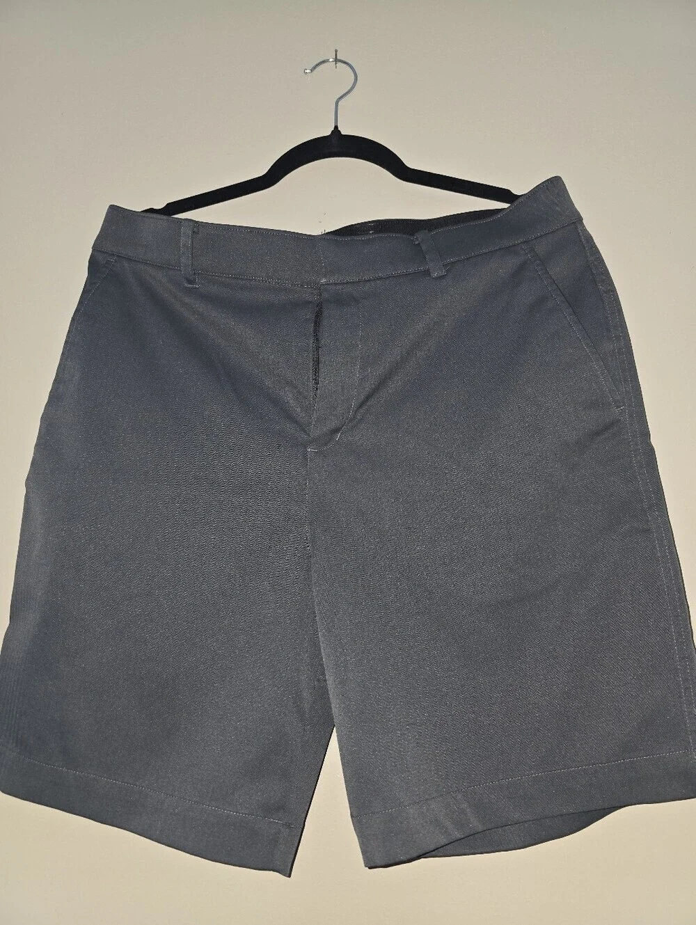 Nike Men's Dark Gray Flat-Front Shorts